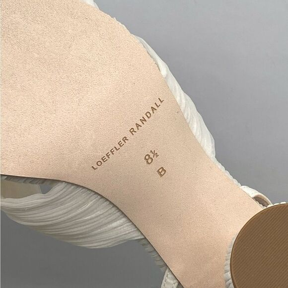 Loeffler Randall Camellia Pearl Pleated Bow Heel Sandals size 8.5 - Picture 12 of 12